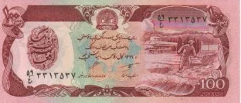 4306 - Afeganistão 100 Afghanis - P.58.b -FE