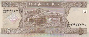 4313 - Afeganistão 5 Afghanis - P.66.a - FE