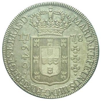 2776 - 640 Réis 1778 - s/letra - Var.1A - P.321 - S