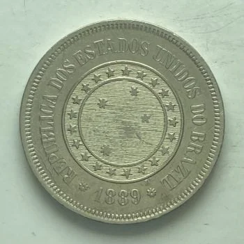 3560 - 100 Réis 1889 - República - V.036 - S/FC