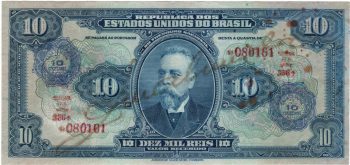 1207 - 10 Cruzeiros	Aproveitado - C.003 - MBC/S