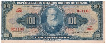 1262 - 100 Cruzeiros - Est.1a. - Lemos/Alkimin - C.031 - MBC