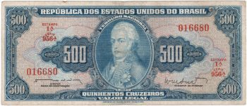 1299 - 500 Cruzeiros Est. 1a. - Nunes/Salles - C.047 - MBC