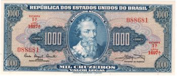 1317 - 1000 Cruzeiros - Est. 1a. - Carrilho/Mariani	C.054 - FE