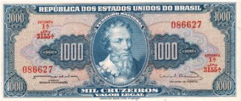 1324 - 1000 Cruzeiros Est. 1a. - Nunes/Calmon - C.056 - S/FE