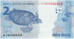1955 - 2 Reais Mantega (2a.chan.)/Tombini AJ - C.333 - FE