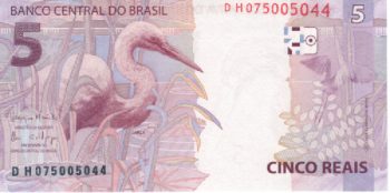 1909 - 5 Reais Meirelles/Goldfajn FB - C.343 - FE