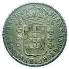 3123 - 960 réis 1816 B-Var.4A c/pátina - P.401.a - MBC/S