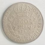 3199 - 960 réis 1818 R-Galhos Triplos-Var.6B (Escassa) - P.476.c - S