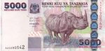 6165 - Tanzania (Rinoceronte) 5000 Shillings - P.38 - FE