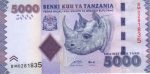 6167 - Tanzania (Rinoceronte) 5000 Shillings - P.43.a - FE
