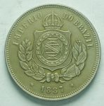 3553 - 200 Réis 1887 - V.033 - S