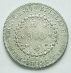 3268 - 960 réis 1824 R-29T 4A s/México 1819 - CONS.TIMP  - P.505a - MBC/S