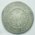 3276 - 960 réis 1826 R- 29T 2A s/Zacatecas 1820 - P.507 - MBC/S