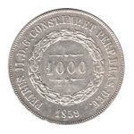 2924 - 1000 Réis 1859 - P.607.a - MBC/S