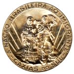 8932 - Inauguração do Monumento Nacional do Imigrante - Caxias do Sul (RS) - Bronze Dourado  - 1954A04BD - FC
