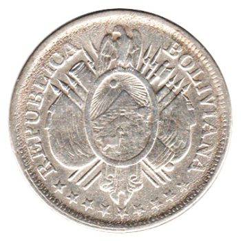 6627 - Bolívia 50 Centavos 1899 - CB - Potosi - Km.161.5 - S