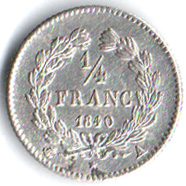 6682 - França 1/4 Franco 1840 A - Km.741.1 - S/FC