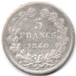 6683 - França 5 Francos 1840 A Km.749.1 - MBC/S