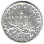 6696 - França 1 Franco 1910 - Km.844.1 - S