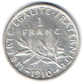 6696 - França 1 Franco 1910 - Km.844.1 - S