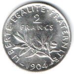 6697 - França 2 Francos 1904 - Km.845.1 - S/FC