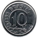 3996 - 10	Cruzeiros Reais 1993 - V.432 - FC