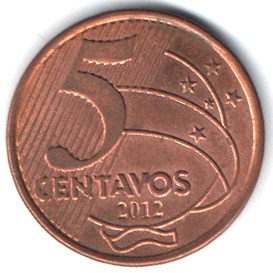 4054 - 5 Centavos 2012 - V.478 - S/FC