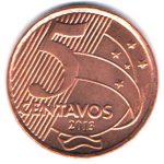 4055 - 5 Centavos 2013  - V.479 - FC