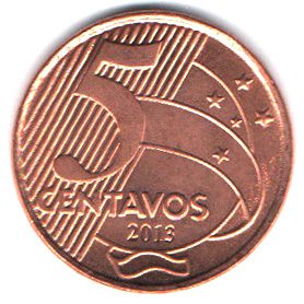 4055 - 5 Centavos 2013 - V.479 - FC