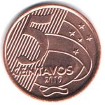 4062 - 5 Centavos 2019 - V.485 - FC