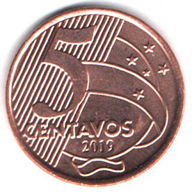 4062 - 5 Centavos 2019 - V.485 - FC