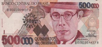 2148 - 500 Cruzeiros Reais Cardoso/Ximenes BA - 1a.série - C.237 - FE