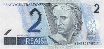 2156 - 2 Reais - Mantega (1a.chan.)/Meirelles BA - C.258 - FE