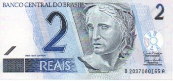 2157 - 2 Reais - Mantega (2a.chan.)/Meirelles BA - 1a.série - C.259 - FE