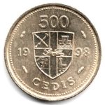 7400 - Ghana 500 Cedis 1998 - KM.34 - FC