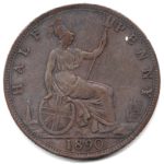 7406 - Grã Bretanha 1/2 Penny 1890 - KM.754 - S