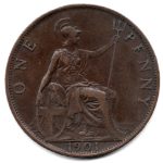 7409 - Grã Bretanha 1 Penny 1901 - Km.790 - MBC