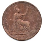 7403 - Grã Bretanha 1/2 Penny 1860 - KM.748.2 - MBC