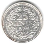 6952 - Holanda 25 Cents 1928 - Km.164 - S