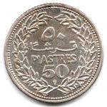 6911 - Líbano 50 Piastres 1952 - Km.17 - S