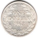 6913 - Libéria 1 Dolar 1962 - Km.18 - S