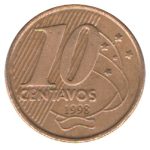 4070 - 10 Centavos 1998 - Reverso horizontal - V.491.b (17a.) - MBC