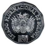 7324 - Bolívia 2 Bolivianos 2025 - 200 anos da Independência - KM.225 - FC