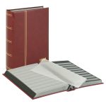 9907 - Classificador Lindner Elegant p/selos c/64 paginas - vermelho - 1179-R