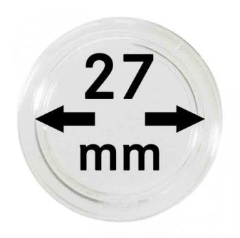 9881 - Capsula de acrílico para moedas diam.27 mm. (10 pç.) - ref. 2250 027P