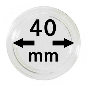 9884 - Capsula de acrílico para moedas diam.40 mm. (10 pç.) - ref. 2250 040P
