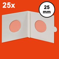 9875 - Alvéolos adesivos para moedas diam.25 mm (25 pc.) - ref. 8320 025