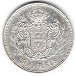 7020 - Portugal 500 Reis	1908 - Km.547 - MBC/S