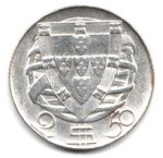 7027 - Portugal 2 1/2 Escudos 1942 - Km.580 - FC